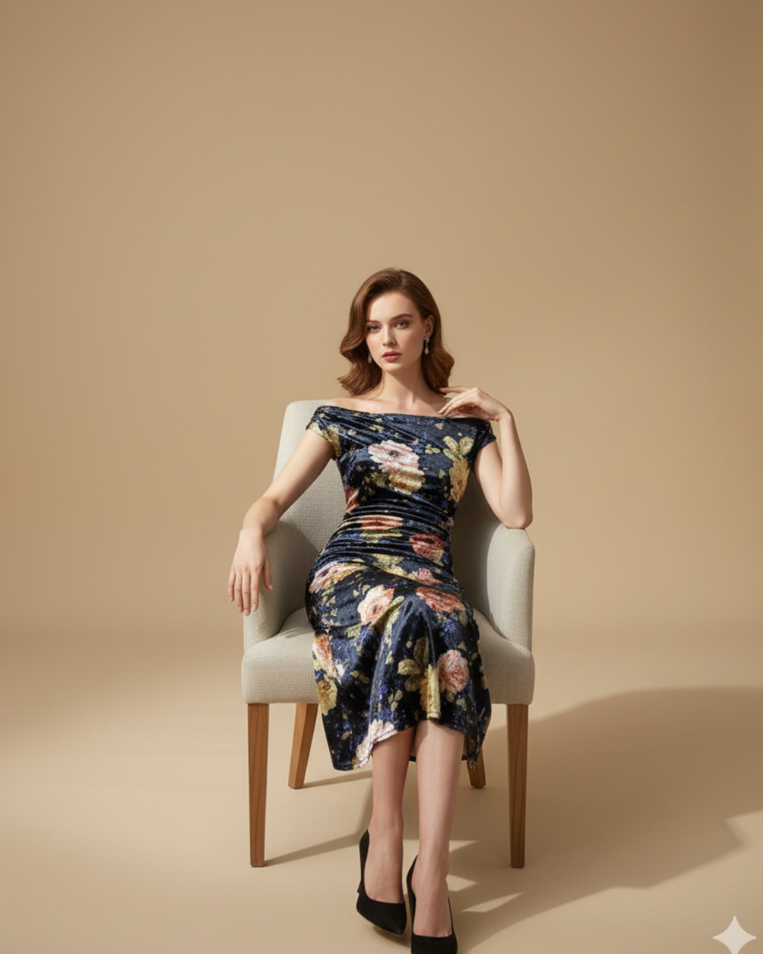 Floral Off-Shoulder Dress