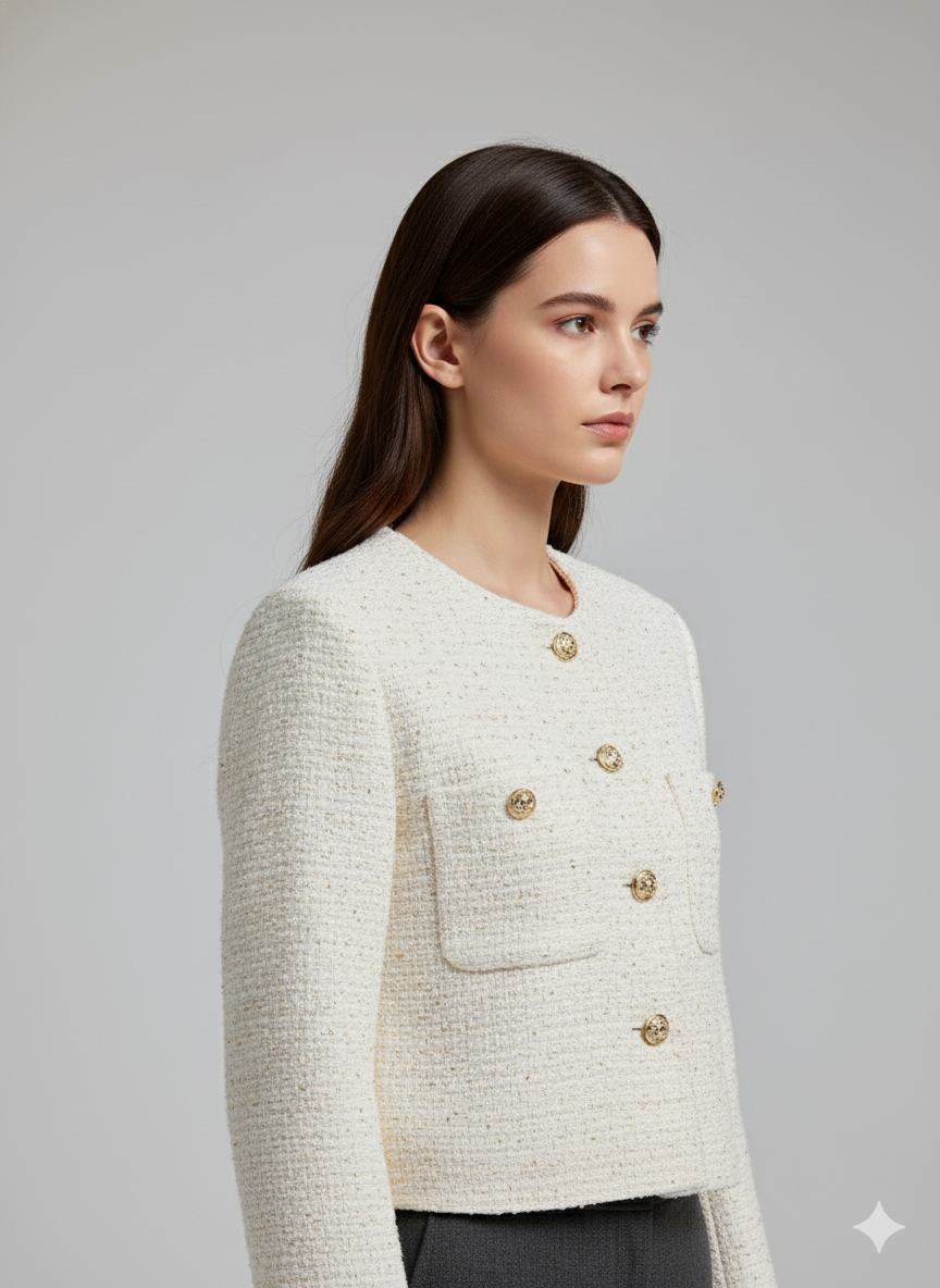 Tweed Double Pocket Jacket