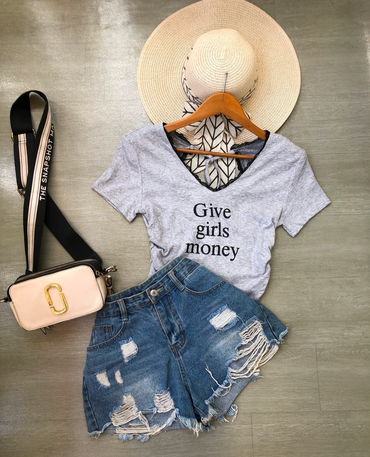 Lace neck top with Knot