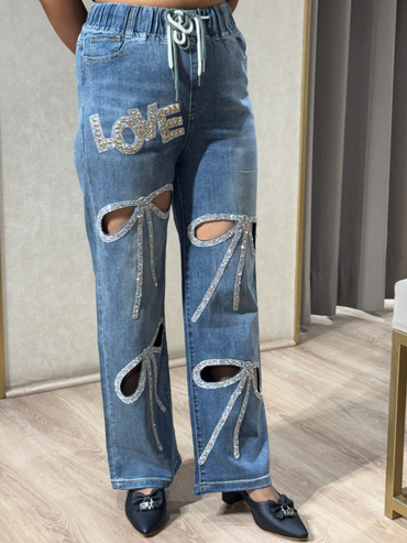 Long Bow Cutwork Denims