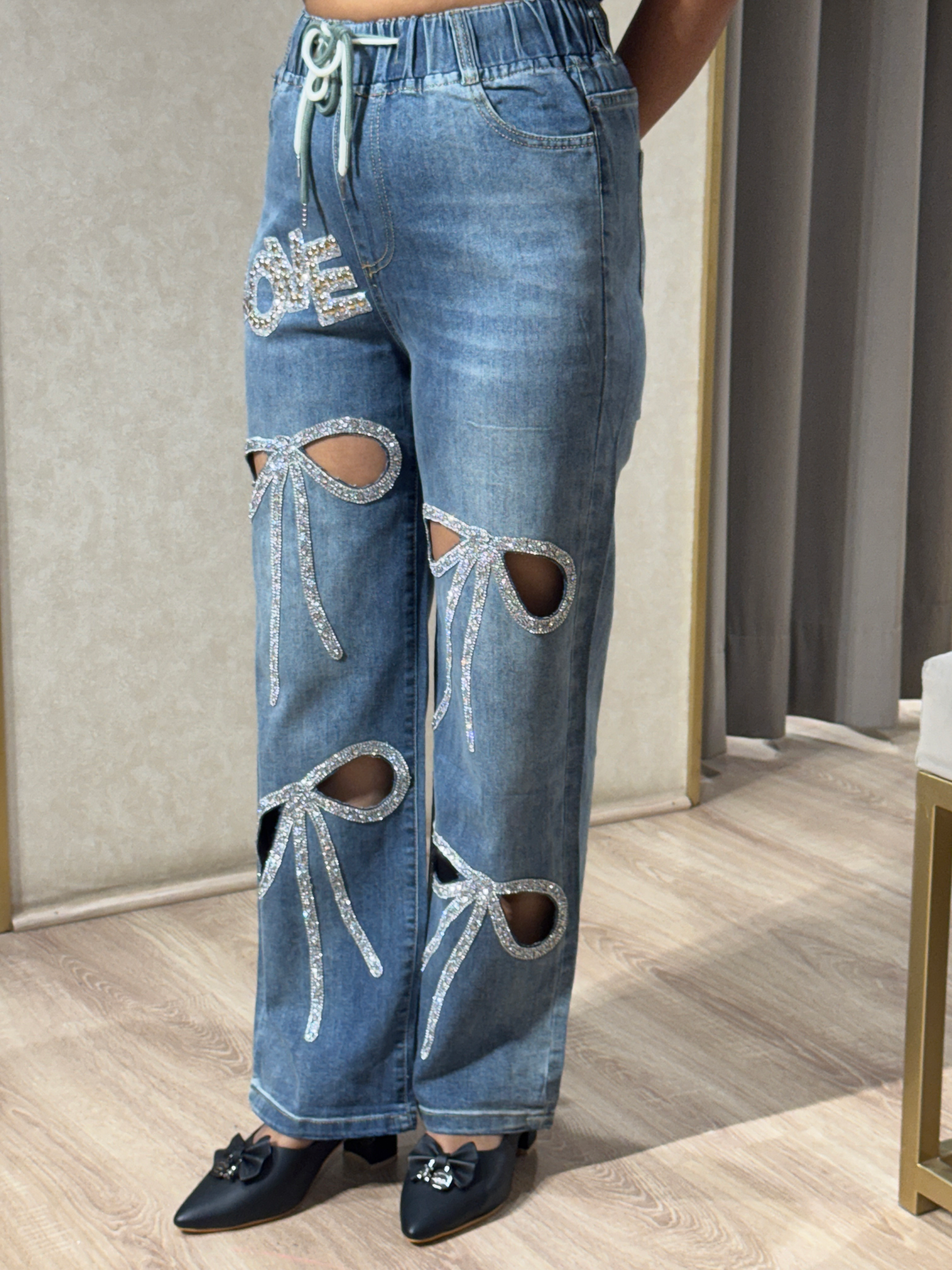 Long Bow Cutwork Denims