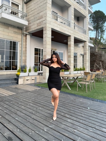 Scoop Neck Bodycon Knit Dress