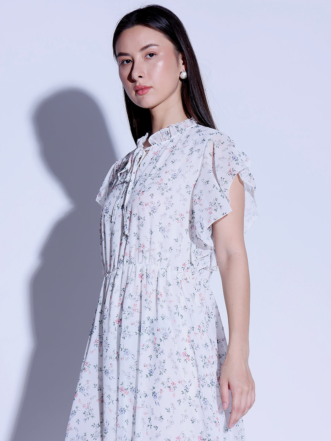 Printed Flared Dress
