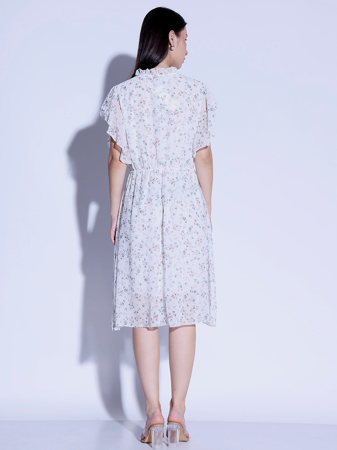 Printed Flared Dress