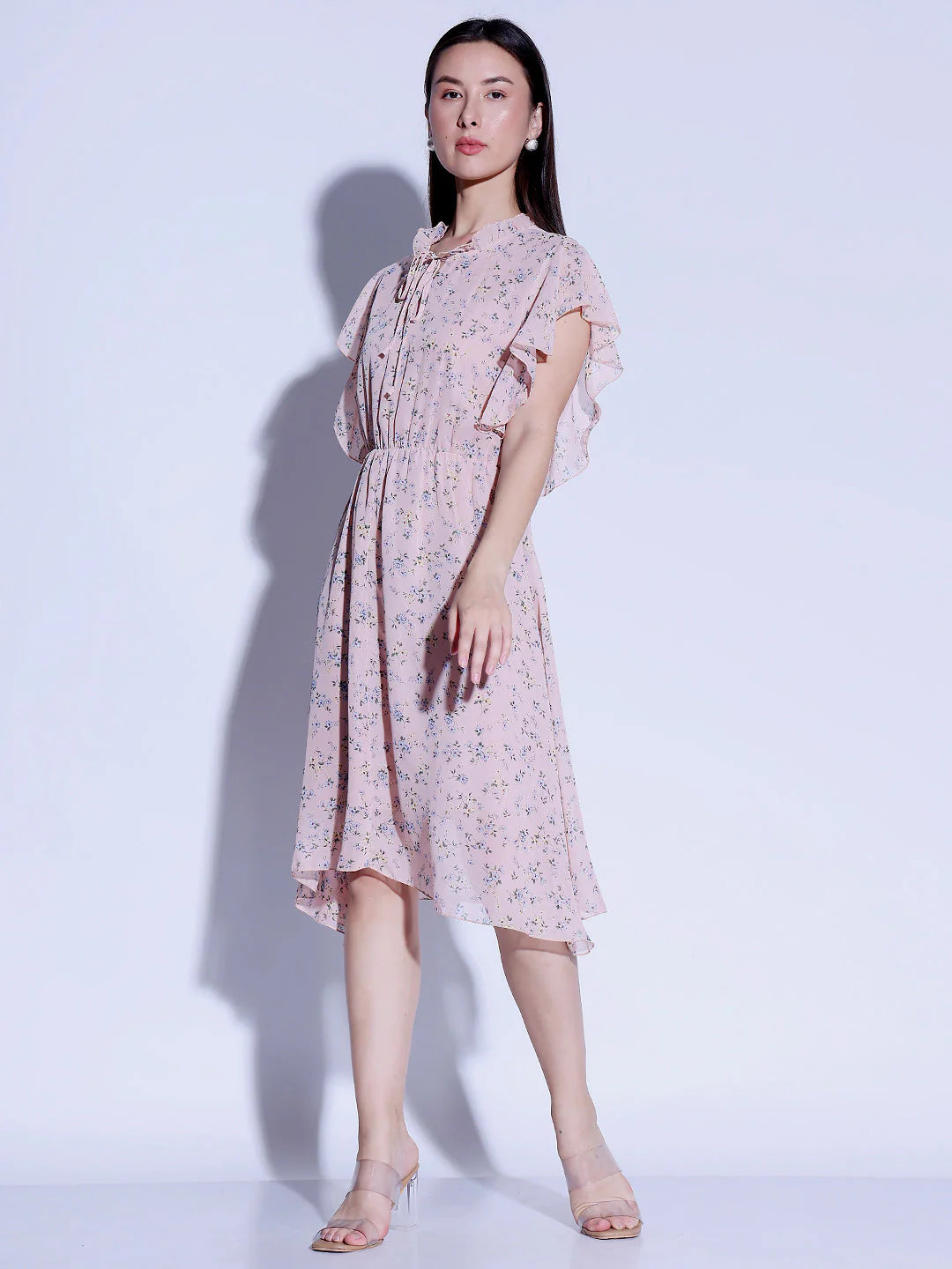 Printed Flared Dress