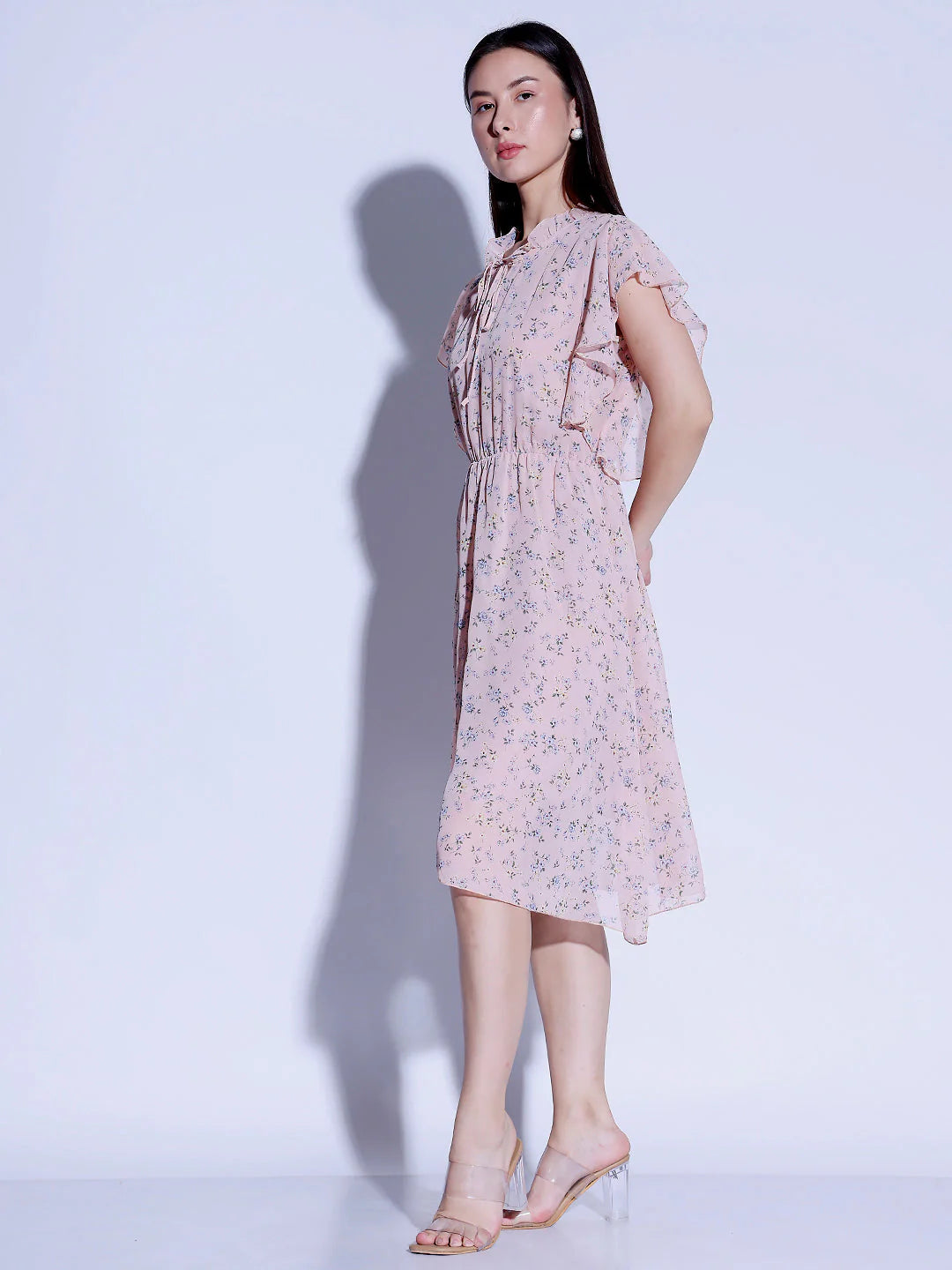 Printed Flared Dress