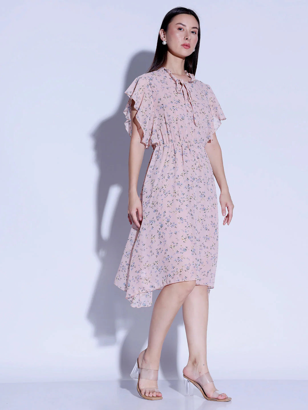 Printed Flared Dress