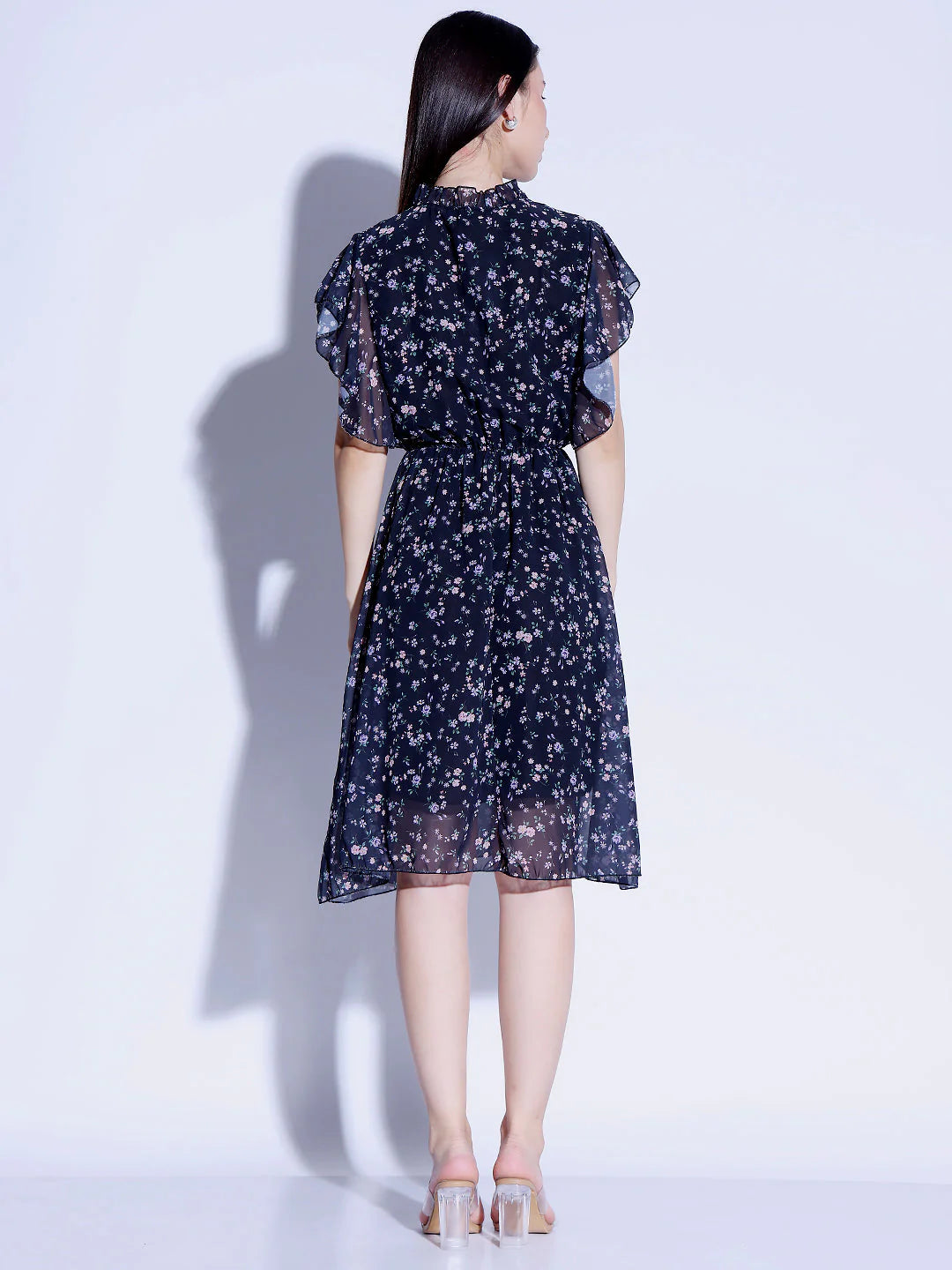 Printed Flared Dress
