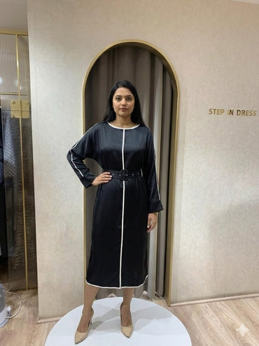 Belt Long Dress