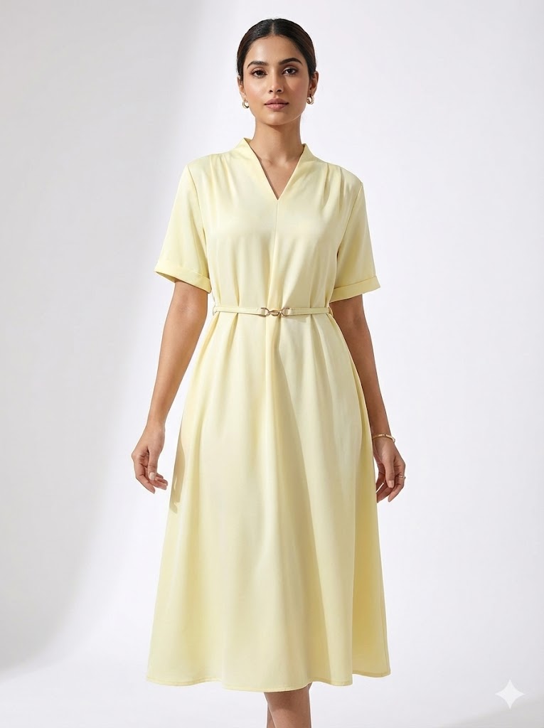 Satin Long Dress