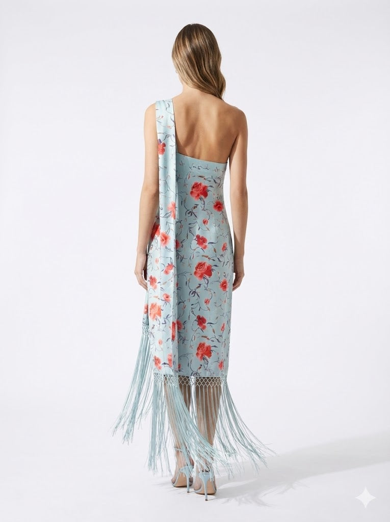 One Shoulder Lace Dress