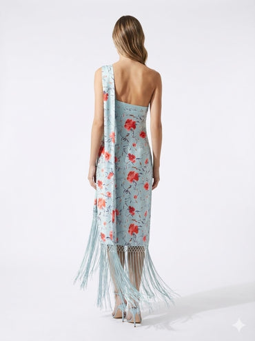 One Shoulder Lace Dress