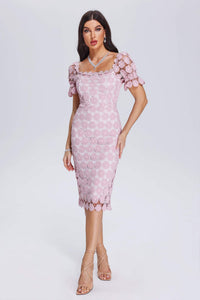 Floral net dress