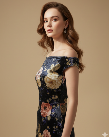 Floral Off-Shoulder Dress