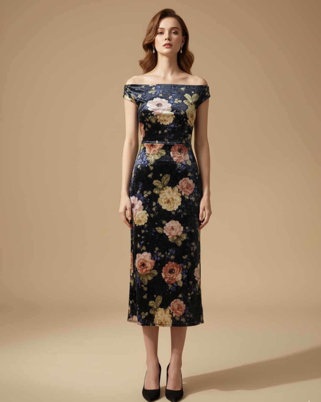 Floral Off-Shoulder Dress