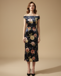 Floral Off-Shoulder Dress