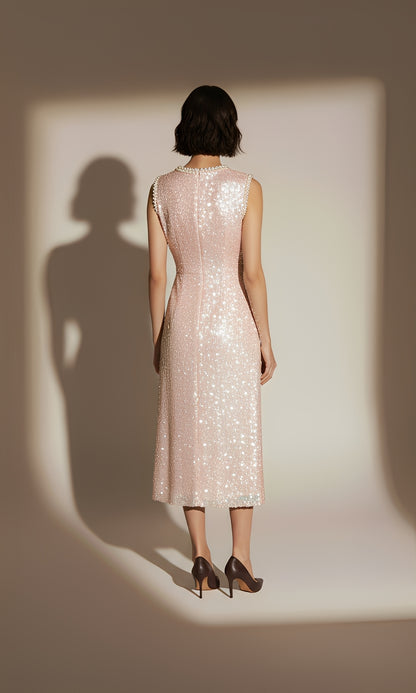 Sequin Net Dress