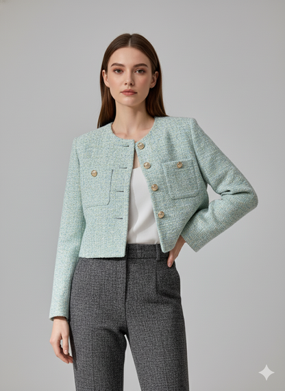 Tweed Double Pocket Jacket