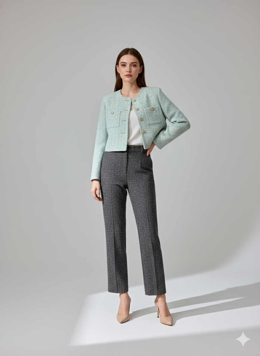 Tweed Double Pocket Jacket