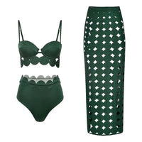 Green Swim 3 Piece