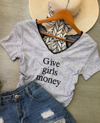 Lace neck top with Knot