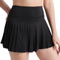 Classic Court Pleated Tennis Skirt – Black
