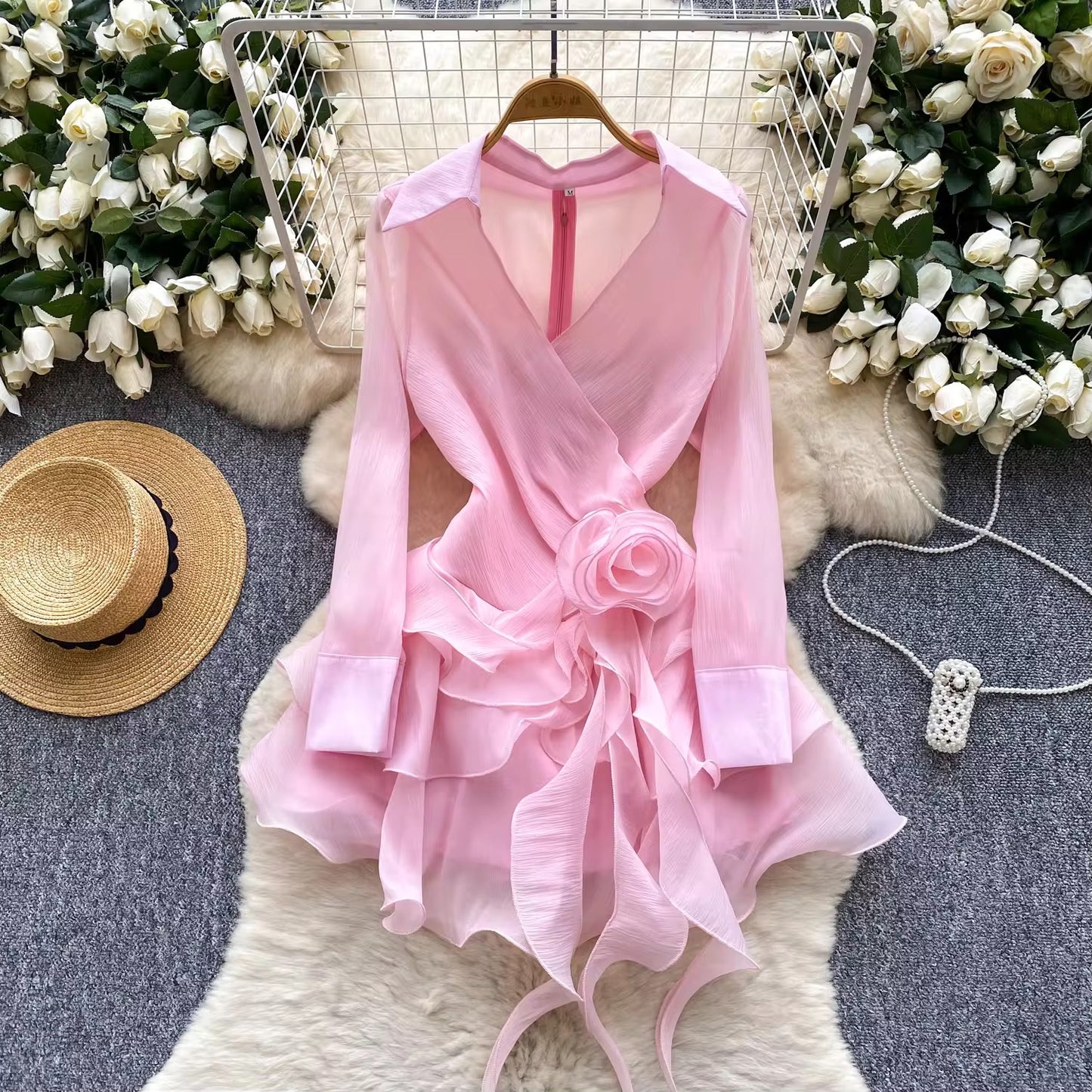 Floral bow dress