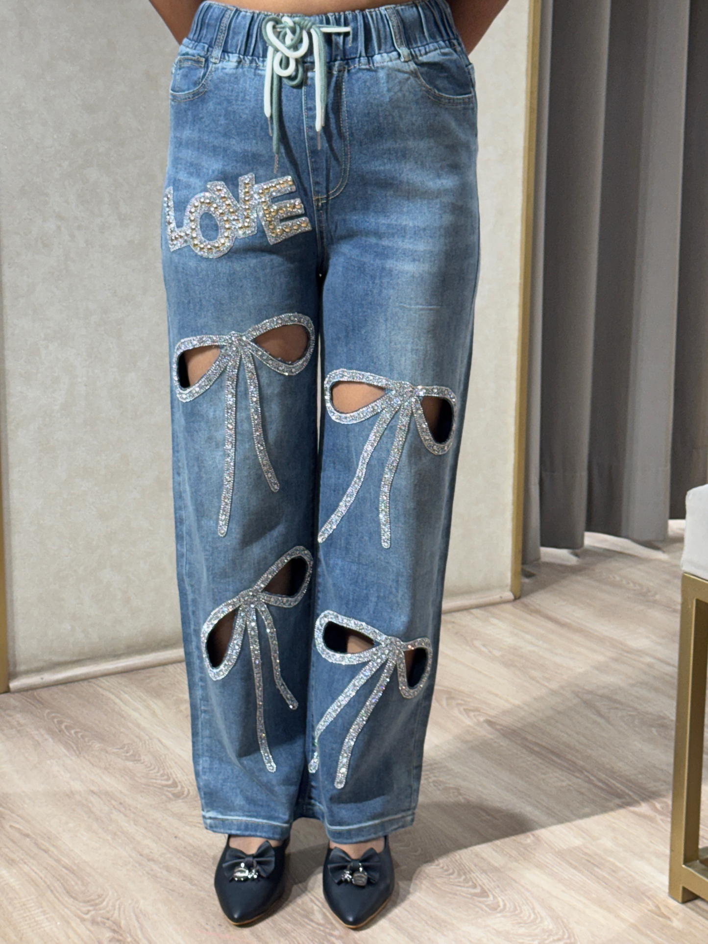 Long Bow Cutwork Denims
