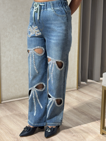 Long Bow Cutwork Denims