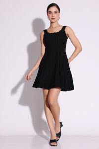 Elegant Pleated Mini Dress