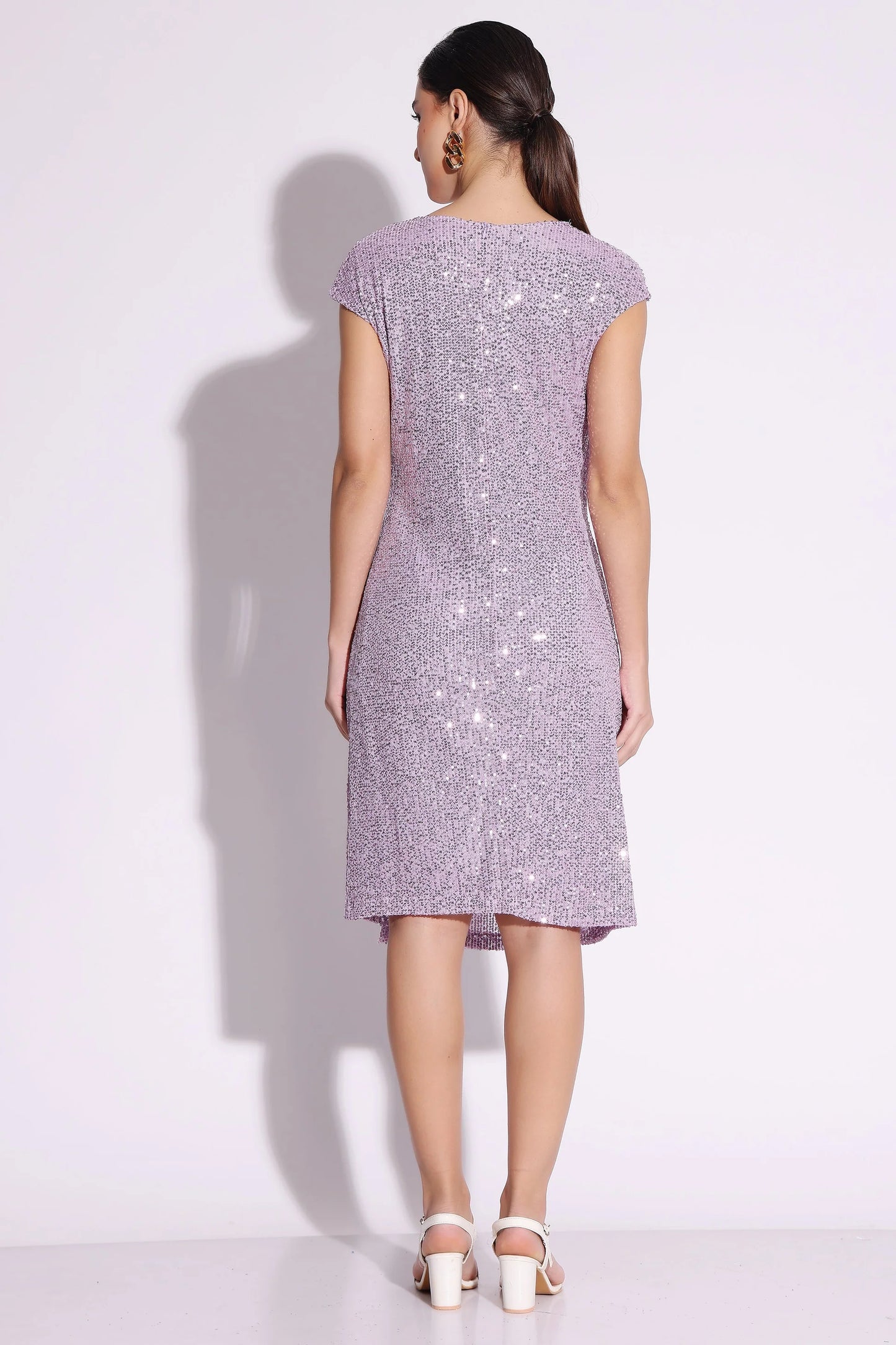 Sequin Ruffle Dress