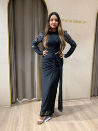 Long Waist Tied Dress