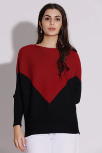 Color Block Knit Sweater