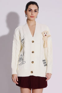 Cozy Pastel Pink "Gimmie Gimmie Gimmie" Cardigan