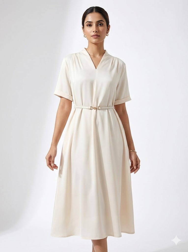 Satin Long Dress