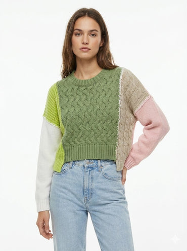 Patchy Colored Sweater