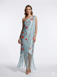 One Shoulder Lace Dress