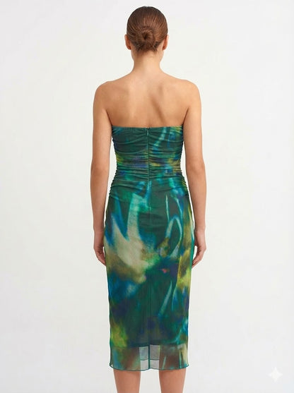 Green Stroke Dress
