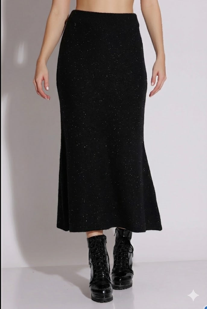 Speckled Ivory Midi Skirt