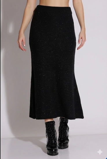 Speckled Ivory Midi Skirt
