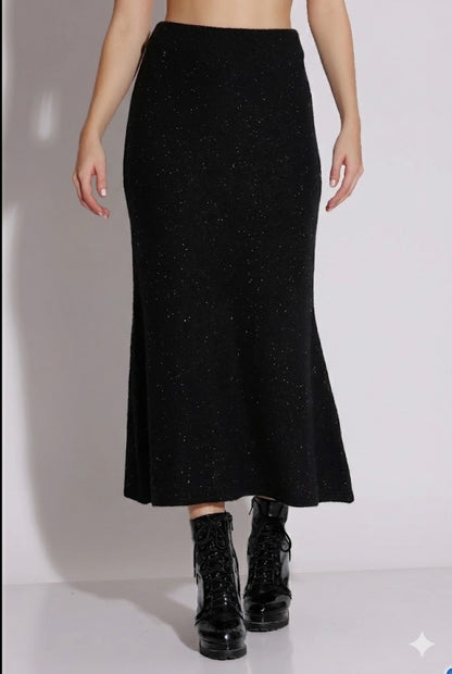 Speckled Ivory Midi Skirt