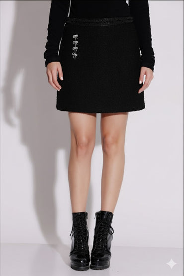 Colored Textured Skirt