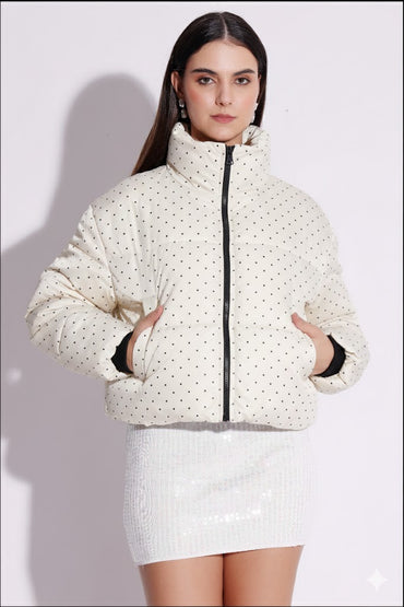 Moncler Polka Dot Puffer Jacket