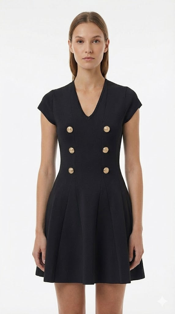 Buttoned Dress