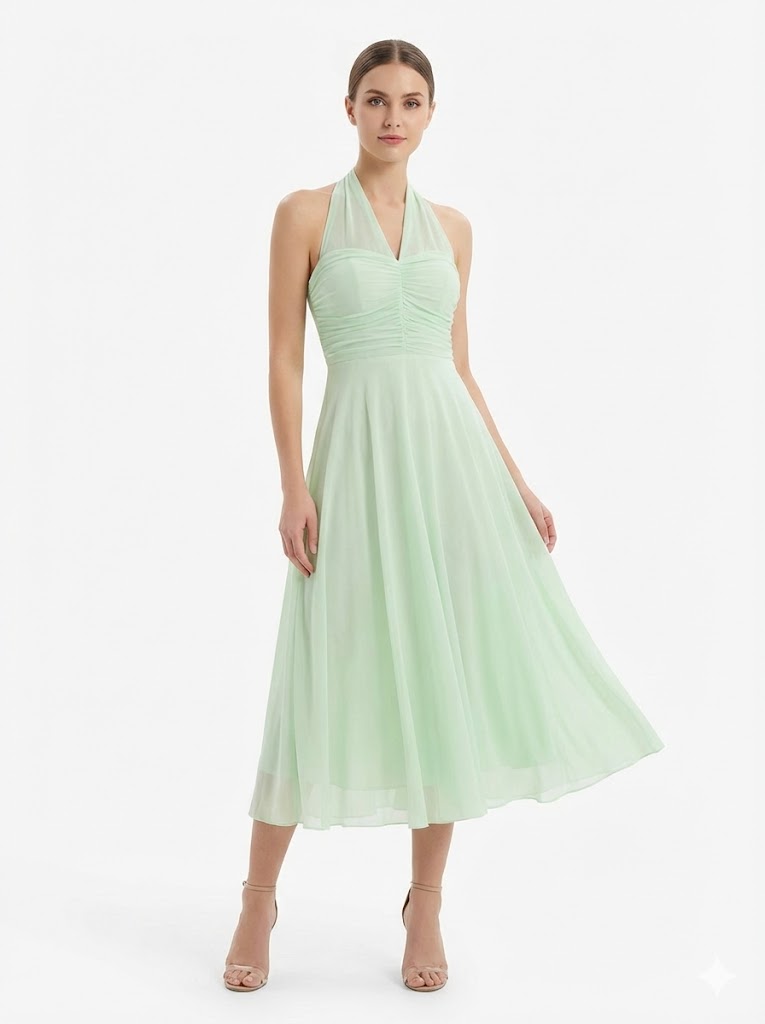 Back Tied Dress