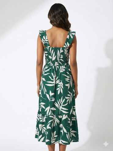 Green Floral Dress
