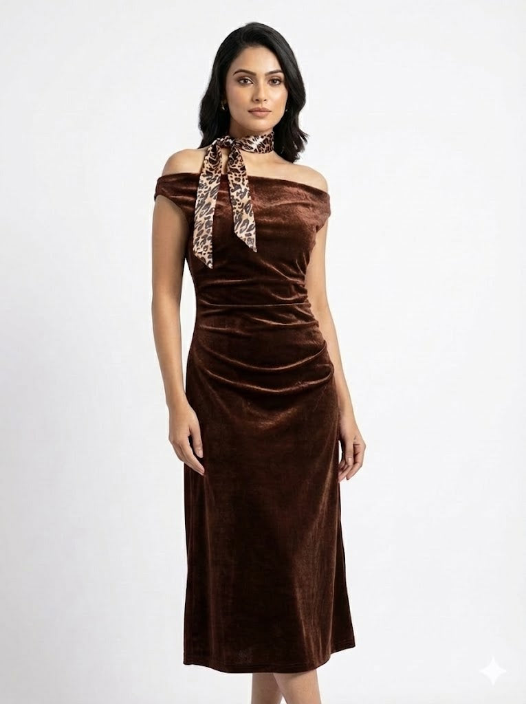 Off Shoulder Long Dress